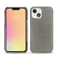 Apple iPhone 13 mini leather cover - Acier vintage ( Pantone 403C ) 