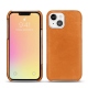 Capa em pele Apple iPhone 13 mini - Mandarine vintage ( Pantone 165C ) 