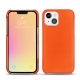 Coque cuir Apple iPhone 13 mini - Orange fluo