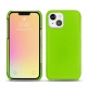 Custodia in pelle Apple iPhone 13 mini - Vert fluo