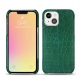 Apple iPhone 13 mini leather cover - Crocodile pino