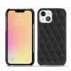 レザーケース Apple iPhone 13 mini - Noir - Couture ( Nappa - Black ) 
