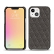 Custodia in pelle Apple iPhone 13 mini - Anthracite - Couture ( Pantone 424C ) 