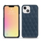 Coque cuir Apple iPhone 13 mini - Jean vintage - Couture
