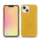 Coque cuir Apple iPhone 13 mini - Jaune soulèu