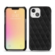 Lederschutzhülle Apple iPhone 13 mini - Negre poudro - Couture