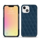Coque cuir Apple iPhone 13 mini - Blu mediterran - Couture