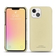 Custodia in pelle Apple iPhone 13 mini - Beige PU