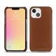 Apple iPhone 13 mini leather cover - Marron PU