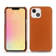 Coque cuir Apple iPhone 13 mini - Orange vibrant