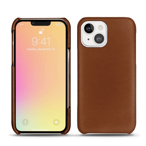 Coque en cuir : meilleurs accessoires pour votre iPhone 13 Marron ( Nappa - Pantone #8B4720 ) 