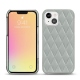 Capa em pele Apple iPhone 13 - Gris - Couture ( Nappa - Pantone W428C ) 