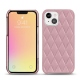 Capa em pele Apple iPhone 13 - Rose - Couture ( Nappa - Pantone 2365C ) 