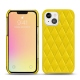 Funda de piel Apple iPhone 13 - Jaune fluo - Couture