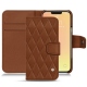 Custodia in pelle Apple iPhone 13 - Marron - Couture ( Nappa - Pantone 1615C ) 
