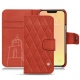 Housse cuir Apple iPhone 13 - Arange clouquié - Couture