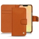 レザーケース Apple iPhone 13 - Orange vibrant