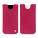 Apple iPhone 13 leather pouch - Rose fluo