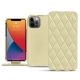Custodia in pelle Apple iPhone 13 Pro - Beige - Couture ( Nappa - Pantone 7502C ) 