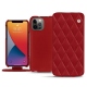 Apple iPhone 13 Pro leather case - Rouge - Couture ( Nappa - Pantone 199C ) 