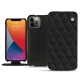 硬质真皮保护套 Apple iPhone 13 Pro - Ebène - Couture ( Sleek P C12 - Black ) 