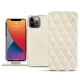 Apple iPhone 13 Pro leather case - Blanc escumo - Couture