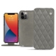 Apple iPhone 13 Pro leather case - Acier vintage - Couture