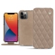 Capa em pele Apple iPhone 13 Pro - Taupe vintage - Couture