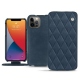 Housse cuir Apple iPhone 13 Pro - Jean vintage - Couture
