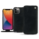 Housse cuir Apple iPhone 13 Pro - Dark vintage ( Roughtcut - Black#5256 ) 