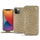 Custodia in pelle Apple iPhone 13 Pro - Autruche desert