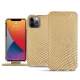 Housse cuir Apple iPhone 13 Pro - Serpent sabbia