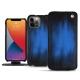 Housse cuir Apple iPhone 13 Pro - Bleu Patine