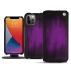Housse cuir Apple iPhone 13 Pro - Violet Patine