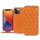 Apple iPhone 13 Pro Max leather case - Orange - Couture ( Nappa - Pantone 1495U ) 