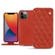 Capa em pele Apple iPhone 13 Pro Max - Arange clouquié - Couture