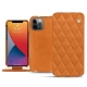 Housse cuir Apple iPhone 13 Pro Max - Mandarine vintage - Couture