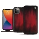 Housse cuir Apple iPhone 13 Pro Max - Rouge Patine