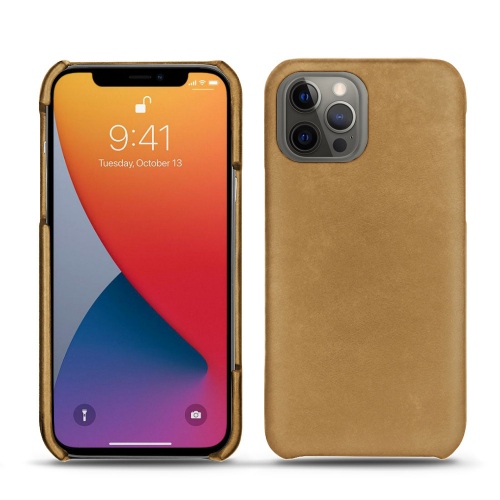 Custodia in pelle per il tuo Apple iPhone 13 ProSable vintage ( Pantone #9b7340 ) 