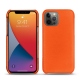 Lederschutzhülle Apple iPhone 13 Pro - Orange fluo