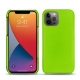 Apple iPhone 13 Pro leather cover - Vert fluo