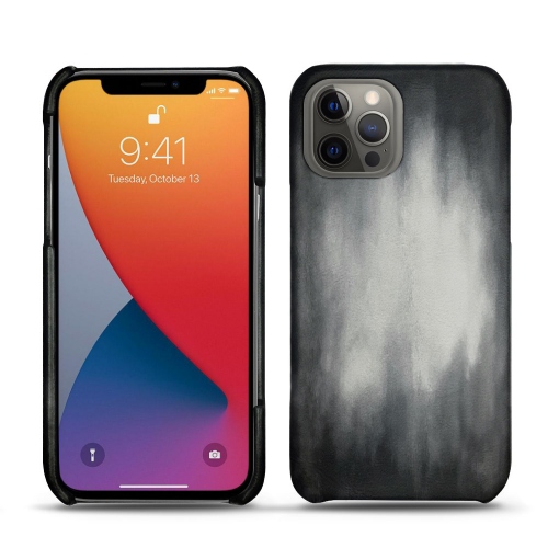 Apple iPhone 13 Pro用レザーケースGris Patine