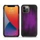 Apple iPhone 13 Pro leather cover - Violet Patine