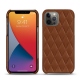 Custodia in pelle Apple iPhone 13 Pro - Marron - Couture ( Nappa - Pantone 1615C ) 