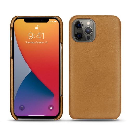 Custodia in pelle per il tuo Apple iPhone 13 ProCastan esparciate ( Pantone #824F2A )