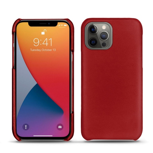 Funda de cuero para Apple iPhone 13 Pro MaxRouge ( Nappa - Pantone #d50032 ) 