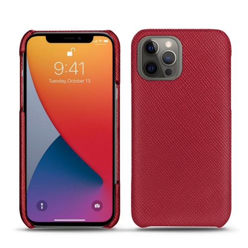 Leather Case for Apple iPhone 13 Pro MaxRouge passion ( Pantone #a6192e ) 