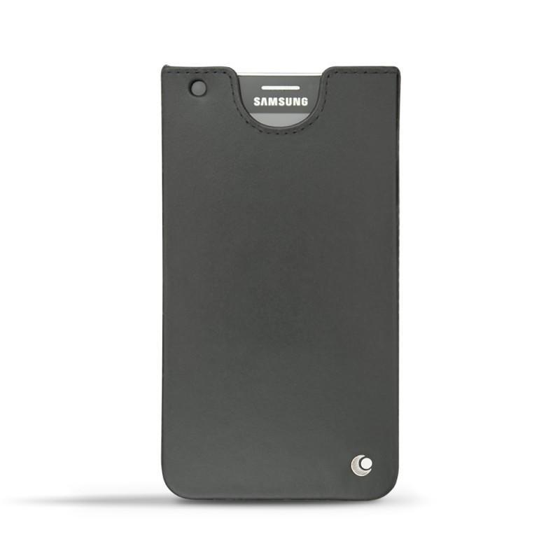 Capa em pele Samsung SM-N910 Galaxy Note 4 - Noir ( Nappa - Black ) 