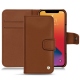 Housse cuir Apple iPhone 13 Pro - Marron ( Nappa - Pantone 1615C ) 