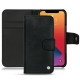 Lederschutzhülle Apple iPhone 13 Pro - Dark vintage ( Roughtcut - Black#5256 ) 